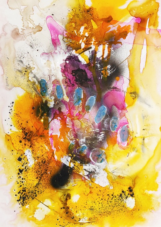 50x70, acryl auf steinpapier